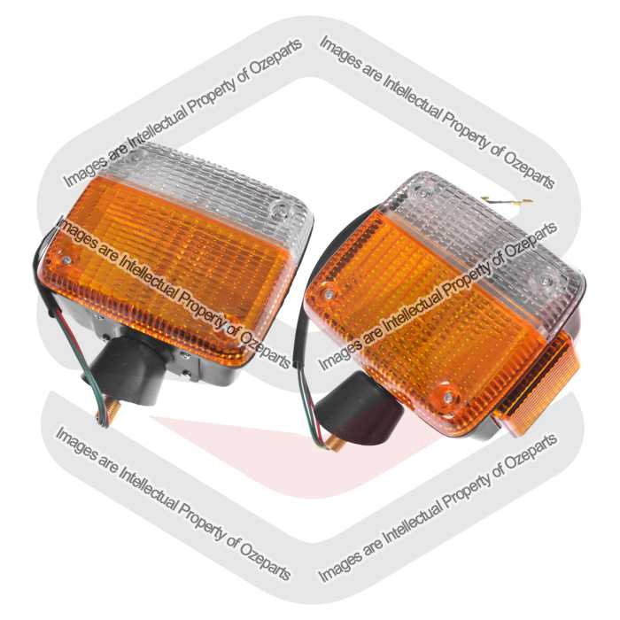 Pair LH+RH Corner Light Indicator For Toyota Landcruiser J40 J45 1976~1984
