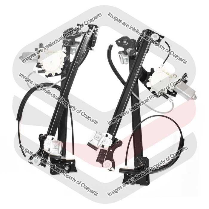 FRONT Pair LH+RH Window Regulator W/ Motor For Land Rover Freelander 1998~2006