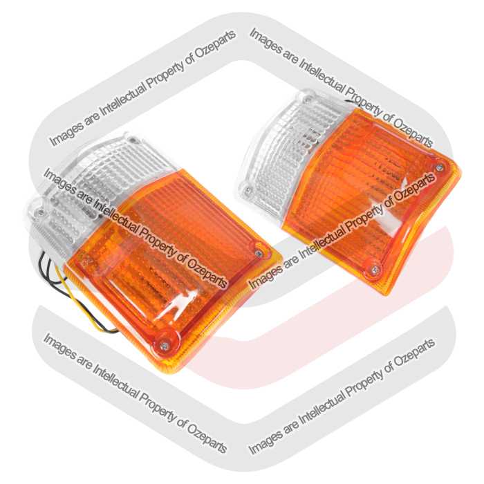 Pair LH+RH Corner Light Indicator Lamp For Toyota Landcruiser J60 1980~1987
