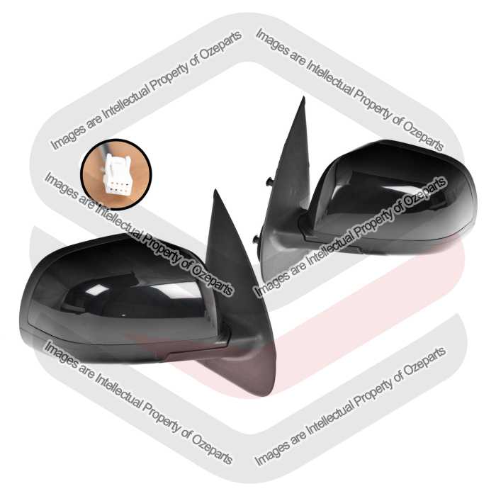 Door Mirror AM Electric (3 Pin) (Black) - ST ST-L Only (SET LH+RH)