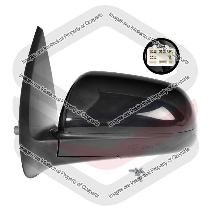 Door Mirror AM Electric (5 Pin) (Black)