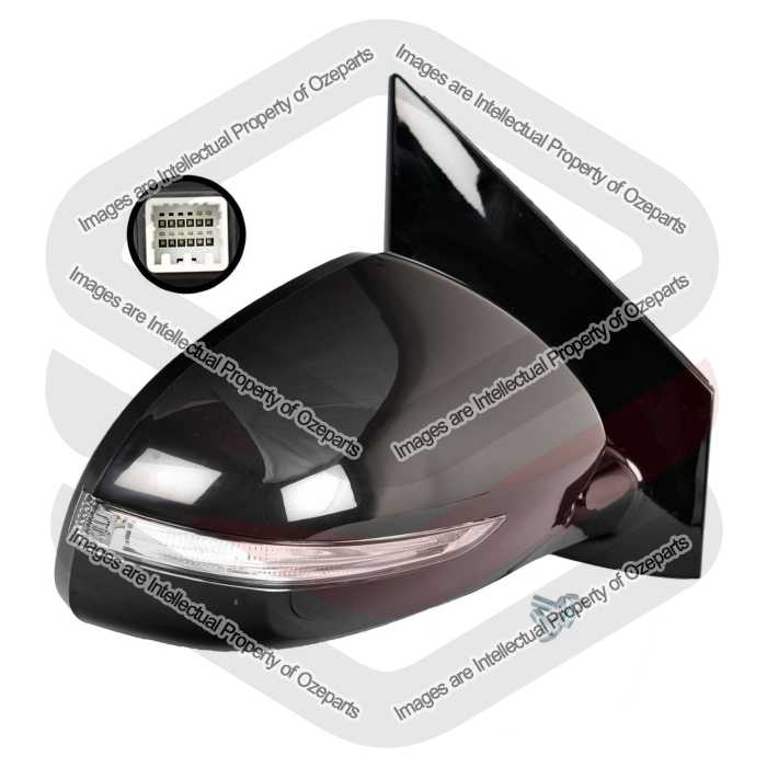 RH Right Hand Electric Door Mirror 8 Pins Black For Kia Spotage QL 2015~2018