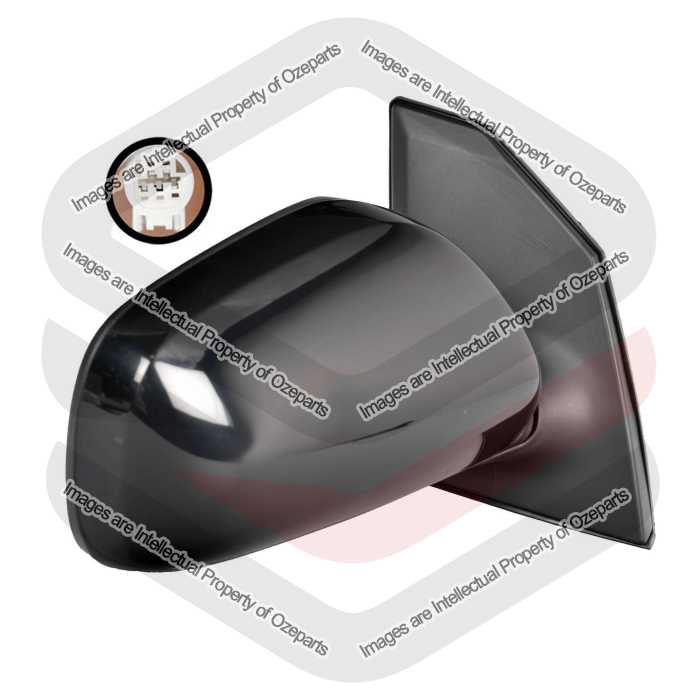 Door Mirror AM Electric (3 Pin - Black)