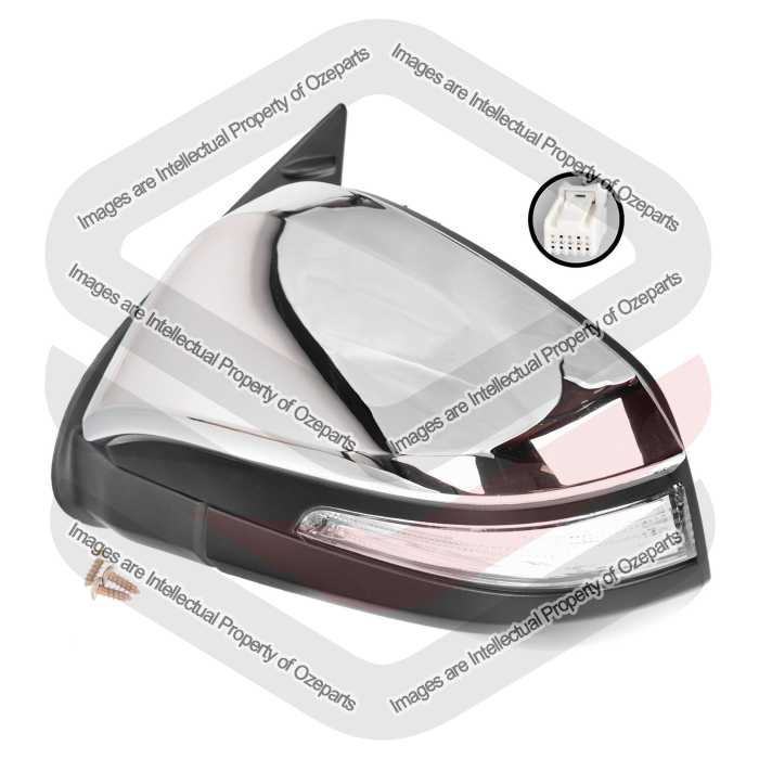 LH Left Hand Electric Door Mirror 7 Pin Chrome For Toyota Hilux SR SR5 2015~2020