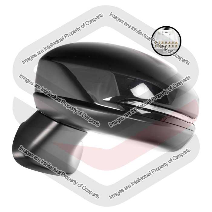 Ozeparts Fits Honda Jazz GF 2014~2020 | Electric Power Door Mirror (5 Pins - No Auto Fold) | LH LHS Left Hand (Passenger Side)