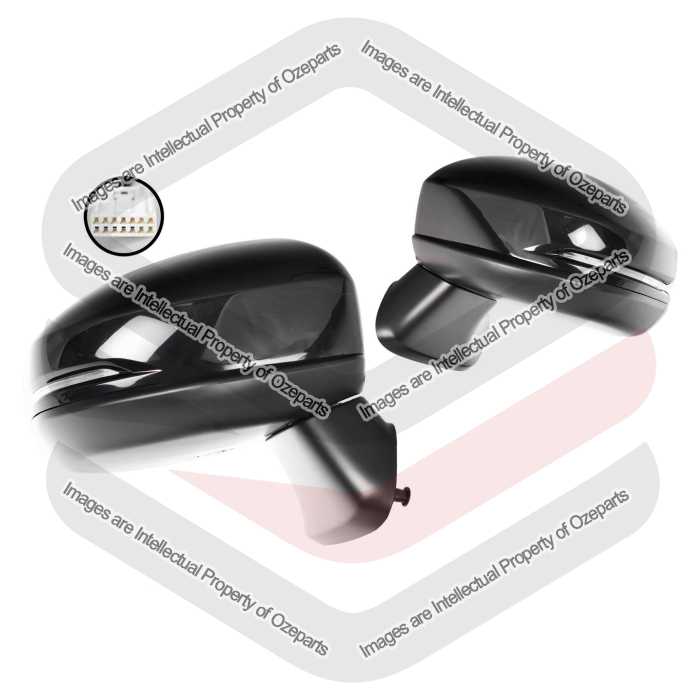 Ozeparts Fits Honda Jazz GF 2014~2020 | Electric Power Door Mirrors (5 Pins - No Auto Fold) | Pair of LH Left Hand + RH Right Hand