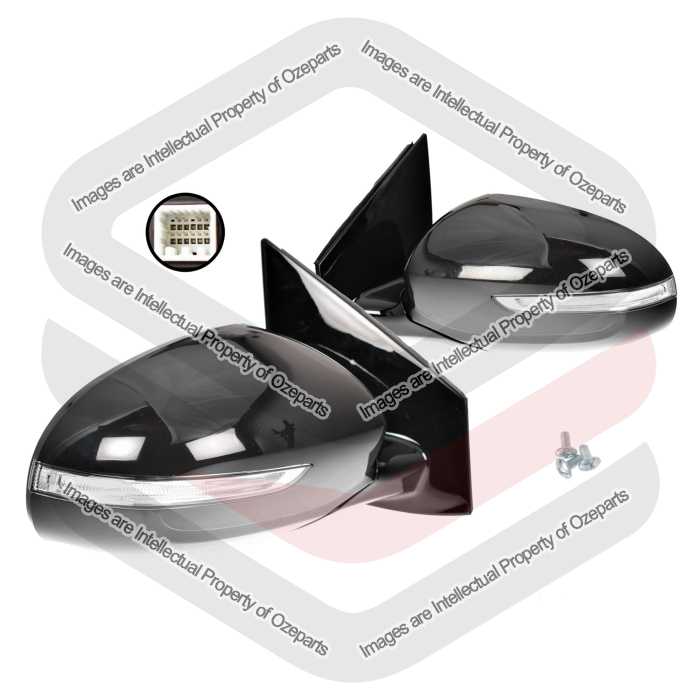 Pair LH+RH Electric Door Mirror 10 Pins For Kia Spotage QL 2015~2018 GT Platinum