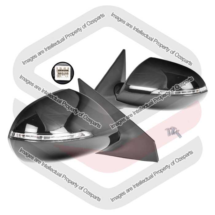 Pair LH+RH Electric Door Mirror 9 Pin Auto Fold For Kia Spotage SL 2010~2015