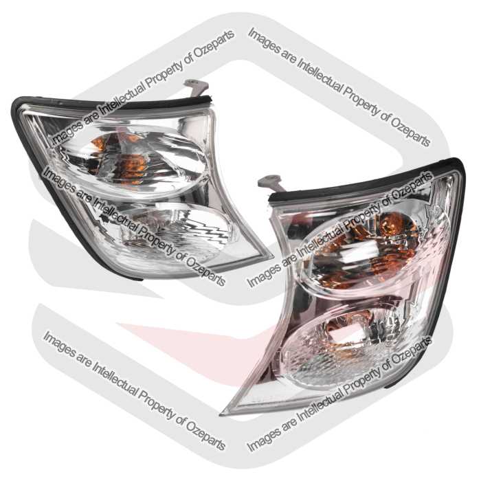 DEPO Fits Nissan Patrol Y61 GU Series 2 2001~2004 Wagon / Patrol 2002~2007 Cab Chassis | Corner Lights Parker Indicator Lamps | Pair of Left + Right