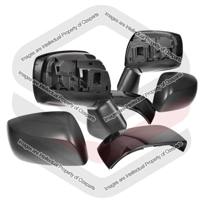 Pair LH+RH Electric Door Mirror 3 Pin Black For Subaru Impreza G4 2011~2016