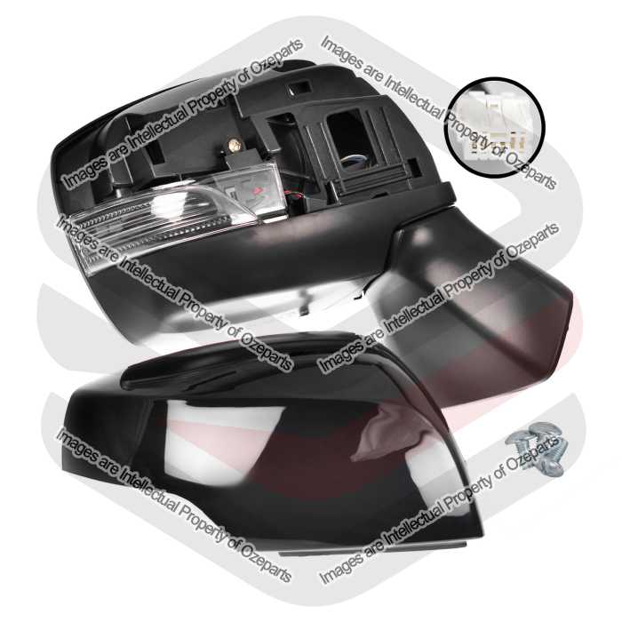 RH Right Hand Electric Door Mirror 5 Pin Black For Subaru Forester S4 2012~2016