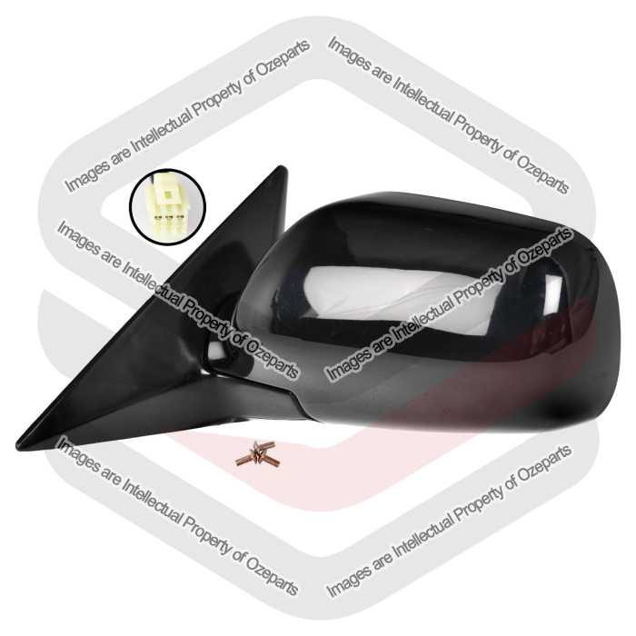 LH Left Hand Electric Door Mirror 3 Pin Black For Subaru Liberty 1998~2003