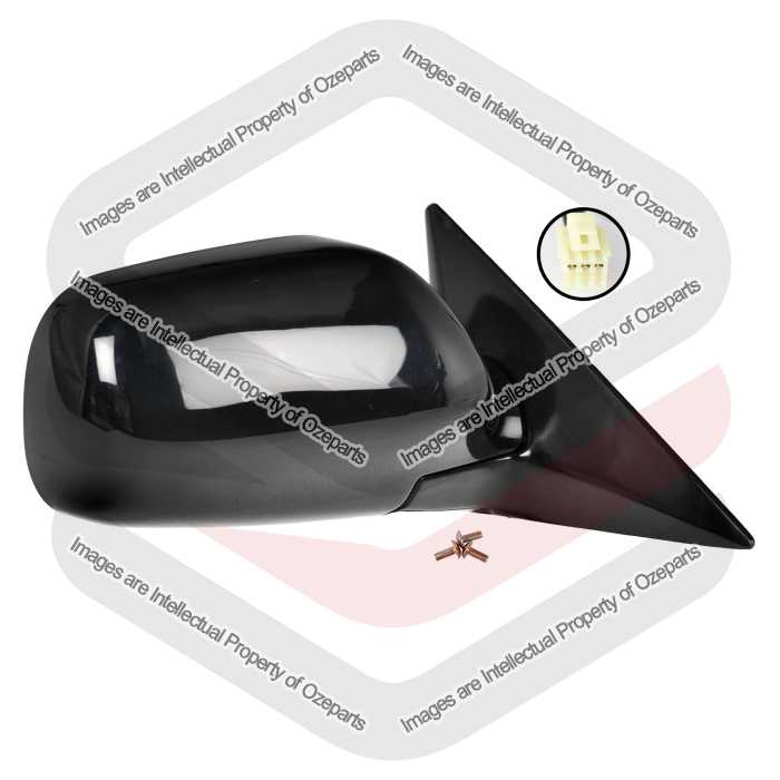 RH Right Hand Electric Door Mirror 3 Pin Black For Subaru Liberty 1998~2003