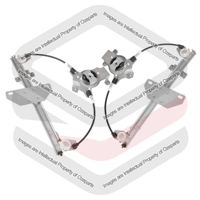 Door Window Regulator Rear AM (No Door Panel, No Motor) (SET LH+RH)