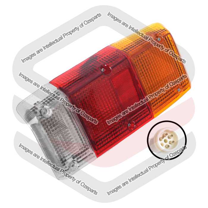 DEPO Fits Nissan Patrol MQ SUV 1981~1988 | Taillight Tail Light Rear Lamp | LH LHS Left Hand (Passenger Side)