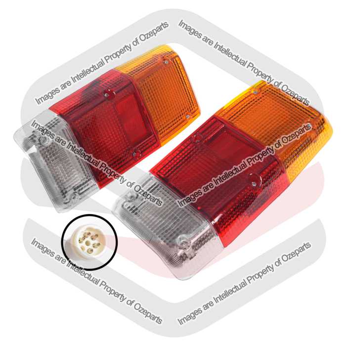 DEPO Fits Nissan Patrol MQ SUV 1981~1988 | Taillights Tail Lights Rear Lamps | Pair of LH Left Hand (Passenger) + RH Right Hand (Driver)