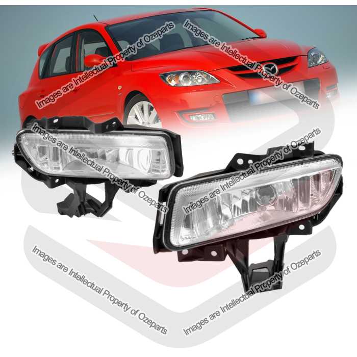 Full Set Fog Light Spot Driving Lamp KIT For Mazda 3 BK Series 2 MPS 2006~2009