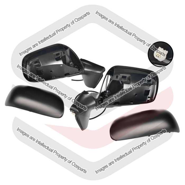 Door Mirror AM Electric (Matte Black Cover) (SET LH+RH)