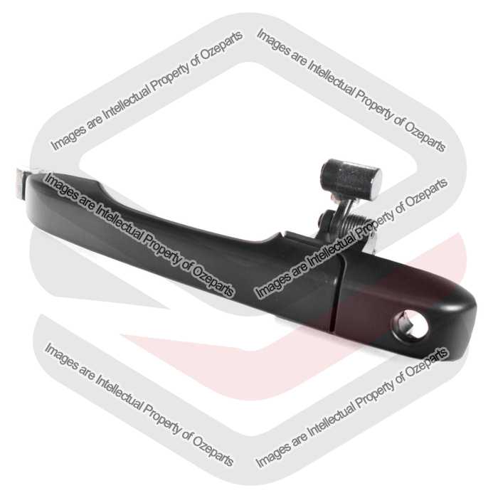 Ozeparts Fits Honda CRV CR-V RD 2002~2006 | FRONT Outer Door Handles (Texture Black) | LH LHS Left Hand (Passenger Side)