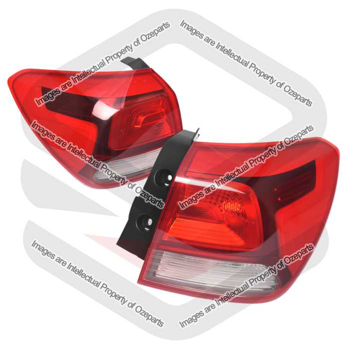 Pair LH+RH Tail Light Rear Lamp No LED For Kia Rio YB Hatch 2016~On S Si