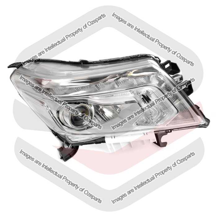 TYC Fits Nissan Navara D23 NP300 ST STX (Vin MNT) 2015 | Headlight Head Light Front Lamp (LED Projector) Manual Adjuster | RH Right Hand
