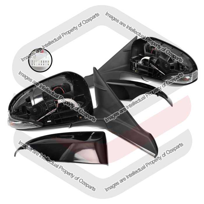 Pair LH+RH Electric Door Mirror 11 Pin For Toyota Camry ASV50 2015~2017 Sedan