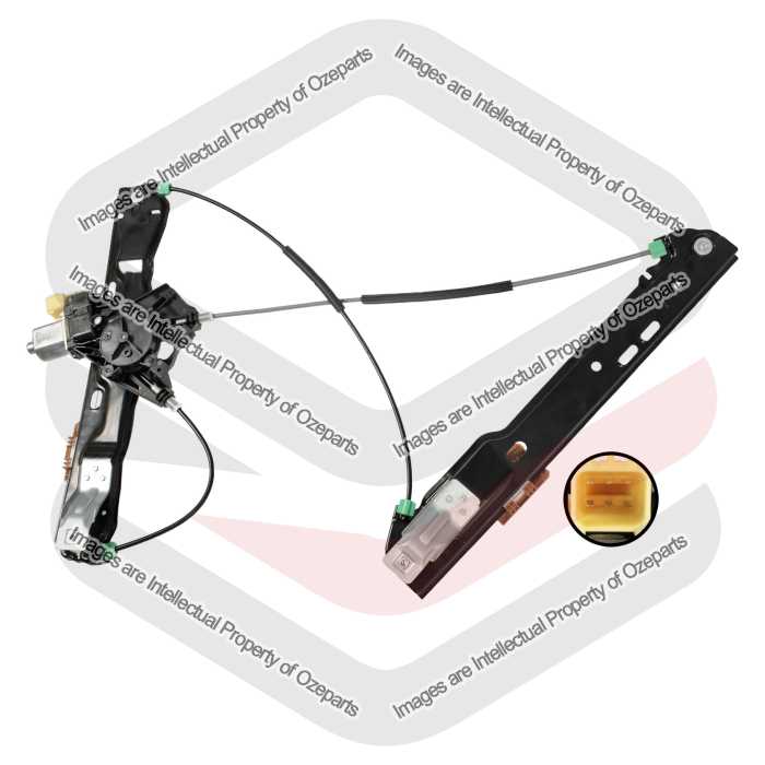 Door Window Regulator AM (Electric With Motor) - 5 Door Only