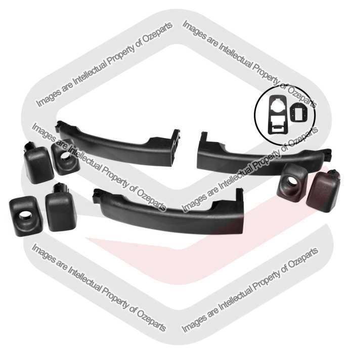 3 x Outer Door Handle Front Sliding Rear Handle For Renault Trafic X82 2014~On
