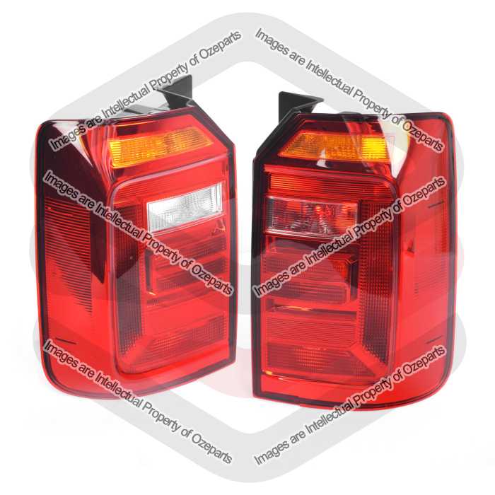 Set Pair LH+RH Tail Light Lamp (Tailgate) For VW Volkswagen Caddy 2K 2KN 15~20