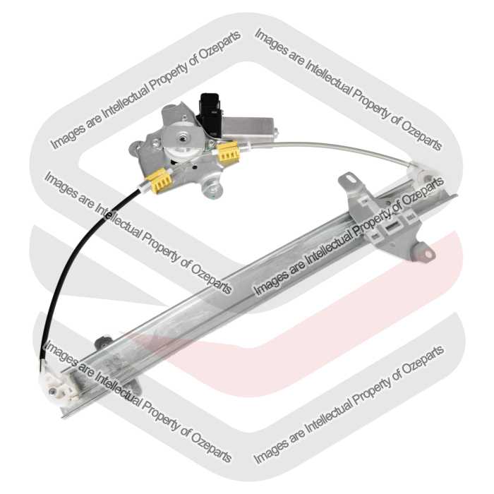 Ozeparts Fits Nissan Navara D23 NP300 Ute 2015~On | Front Electric Power Door Window Regulator (With 2 Pin Motor) | LH LHS Left Hand (Passenger Side)
