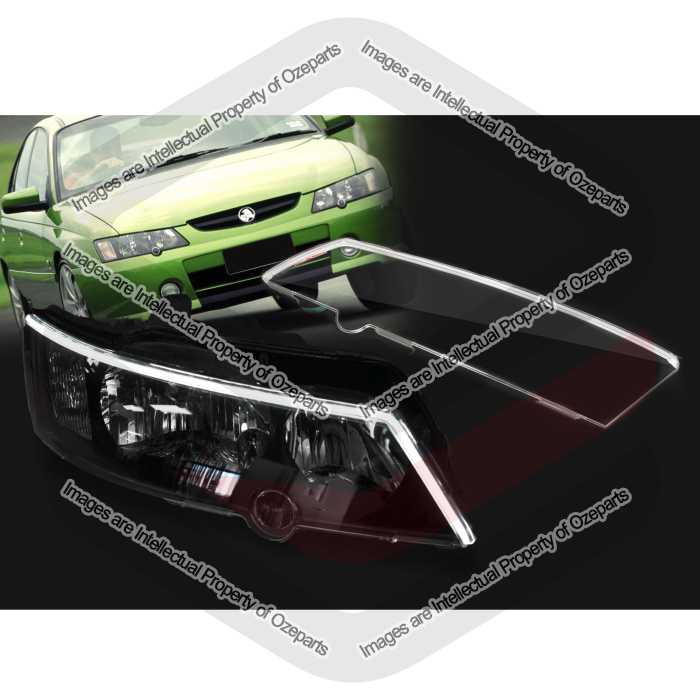 Pair Headlight Protector With LED DRL For Holden Commodore VY S SS SV8 2002~2004