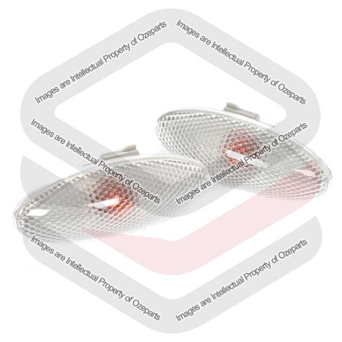 Pair LH+RH Guard Flasher Indicator Light Lamp For Toyota Corolla ZRE152 07~10