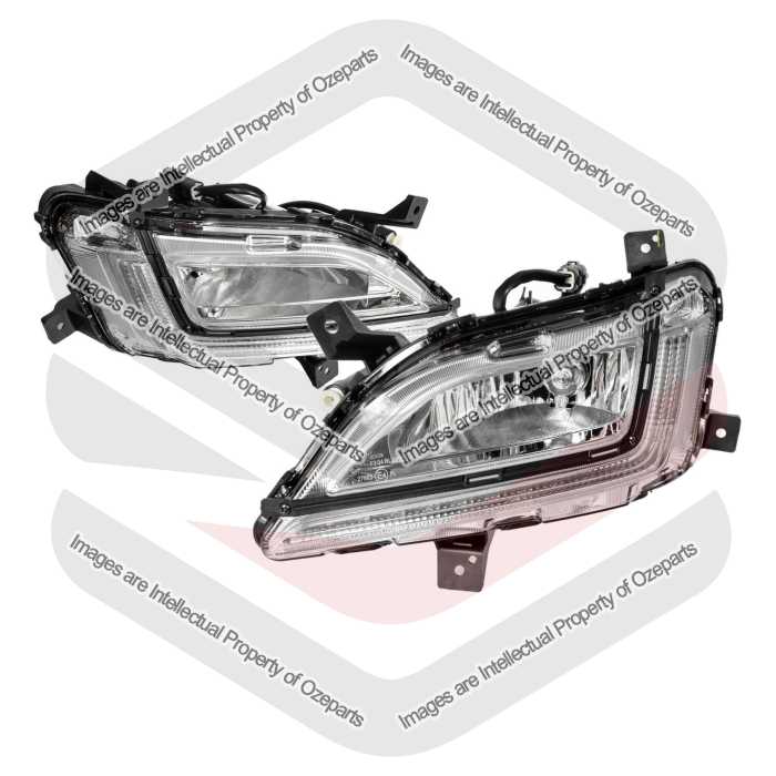 Pair LH+RH Fog Light Driving Lamp LED DRL For Hyundai Tucson TL3 TL4 2018~2021