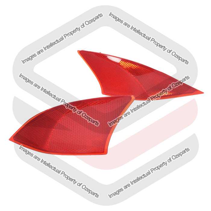 Pair LH+RH Rear Bar Reflector Lamp For Lexus IS200t IS250 IS300 IS300h IS350