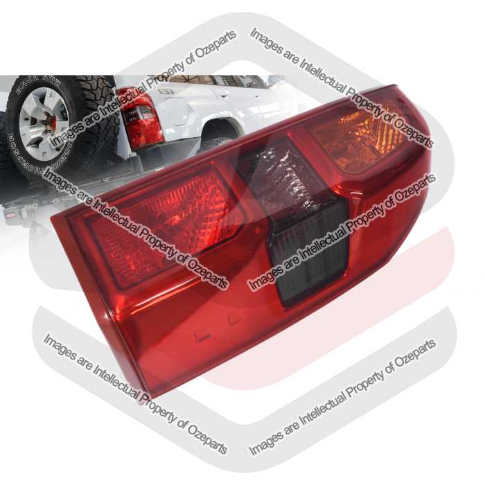 DEPO Fits Nissan Patrol Y61 GU Wagon 2004~2016 | FULL Function 3 Globe Type Taillight Tail Light Rear Lamp (Clear Red) | RH RHS Right Hand (Driver)