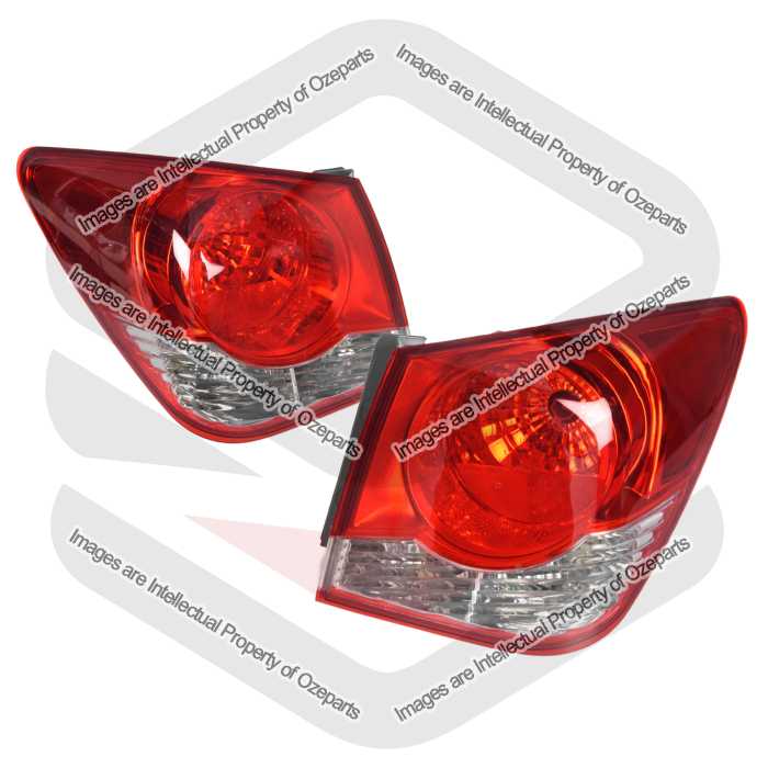 Pair LH+RH Tail Light Lamp For Holden Cruze JG JH Sedan 2009~2016 No Emark