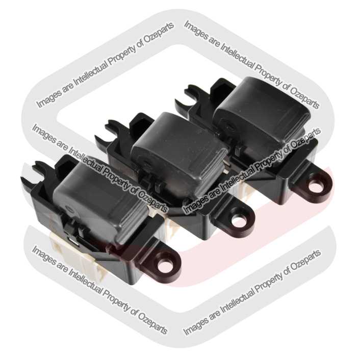 Ozeparts Fits Nissan Patrol Y61 / GU 1997~2016 4x4 4WD SUV | Single Electric Power Door Window Control Switches (6 Pins) | Set of 3 Pcs