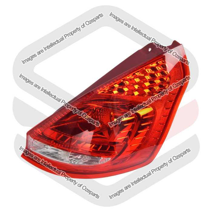 Ozeparts Fits Ford Fiesta WS 3 Door & 5 Door Hatch 2008~2012 | Taillight Tail Light Rear Lamp | RH RHS Right Hand (Driver Side)