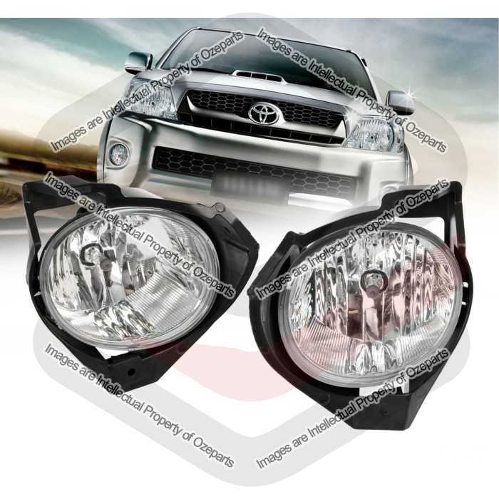 Full Set Fog Light Spot Driving Lamp KIT For Toyota Hilux 2008~2012 Ute SR SR5