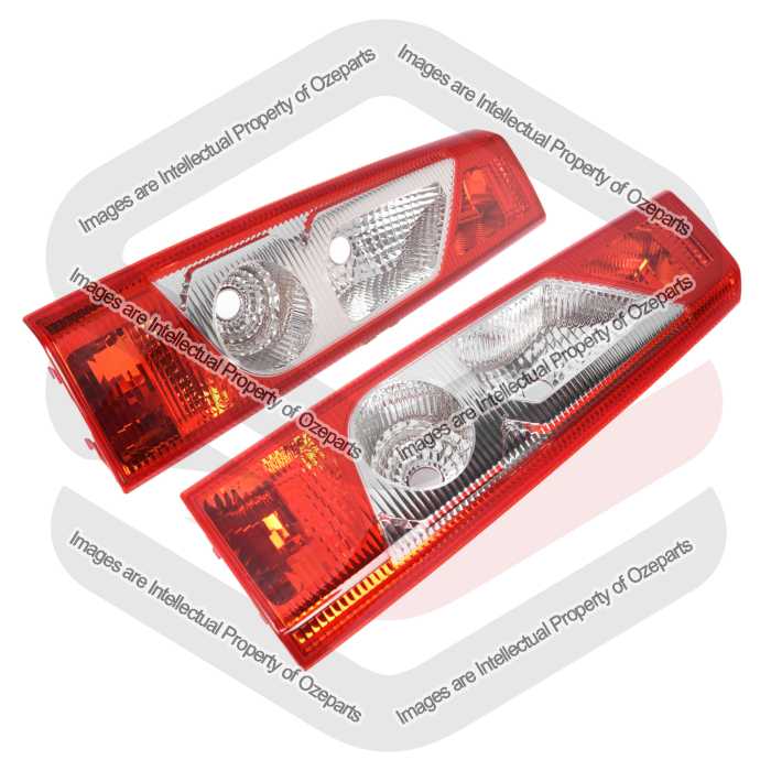 TYC Fits Fiat Scudo / Peugeot Expert Van 2007~2015 | Taillights Tail Lights Rear Lamps | Pair of LH LHS Left (Passenger) + RH RHS Right (Driver)