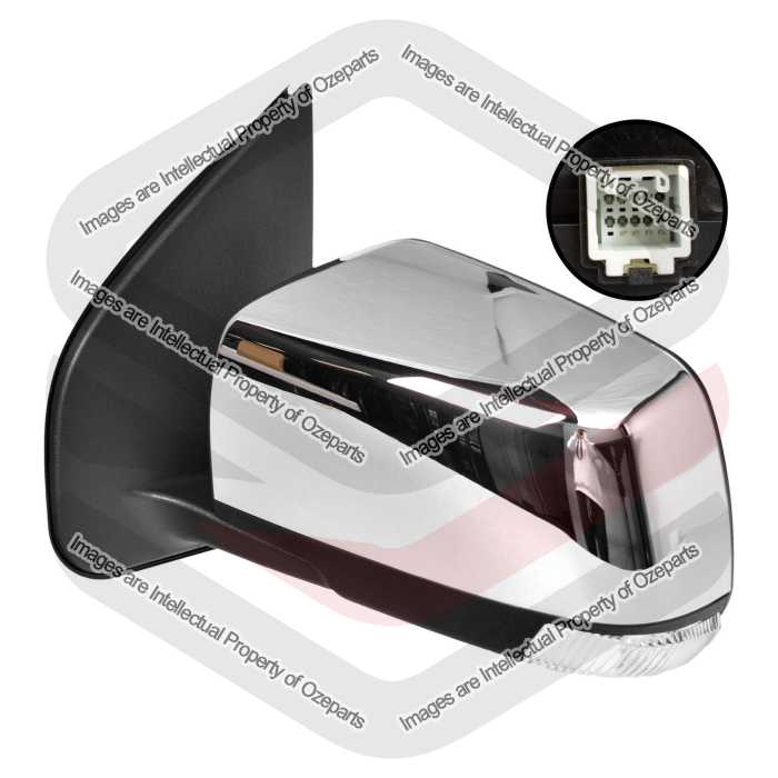 LH Left Hand Electric Door Mirror Chrome 6 Pins For Holden Trailblazer RG 16~20