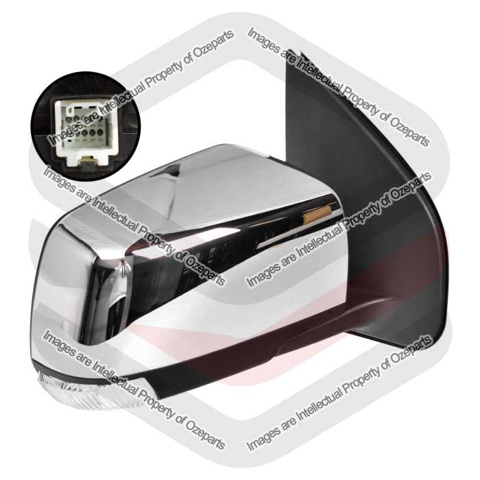 RH Right Hand Electric Door Mirror Chrome 6 Pins For Holden Trailblazer RG 16~20