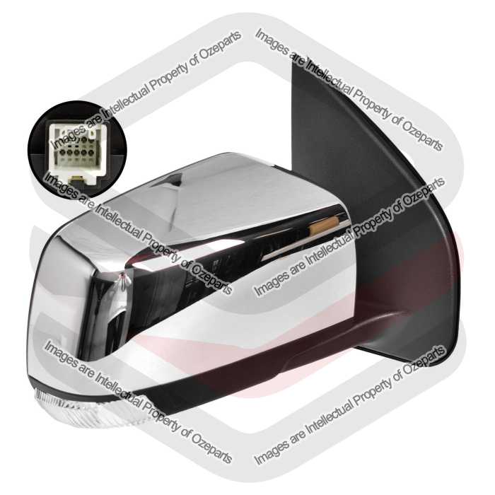RH Right Hand Electric Door Mirror Chrome W/ AF For Holden Trailblazer RG 16~20