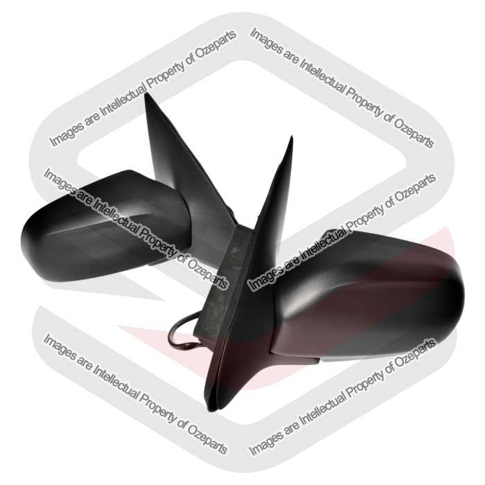 Set Pair LH+RH Electric Door Mirror Black For Mazda Tribute 2001~2006 SUV