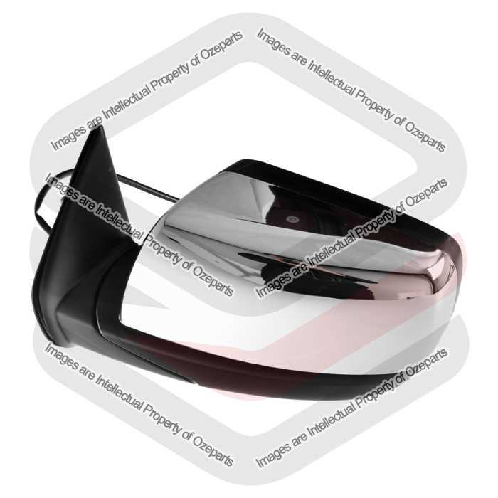 LH LHS Left Hand Electric Door Mirror (Chrome) For Mazda BT50 UN Ford Ranger PJ