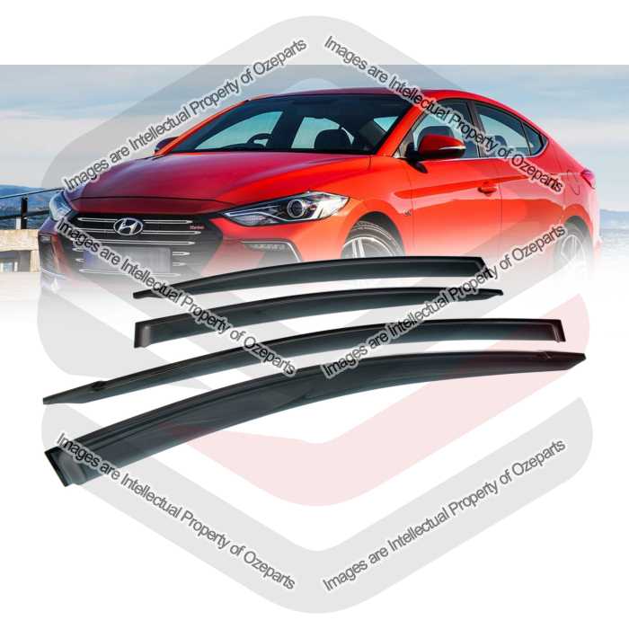 Weathershield Weather Shields Window Visor For Hyundai Elantra AD 2015~2020