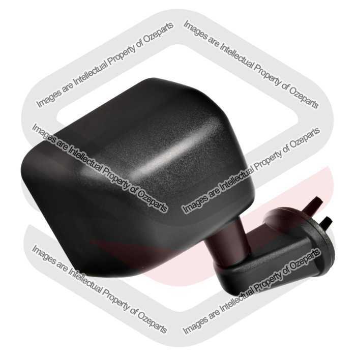 RH Right Hand Manual Door Mirror (Texture Black) For Jeep Wrangler JK 2007~2018