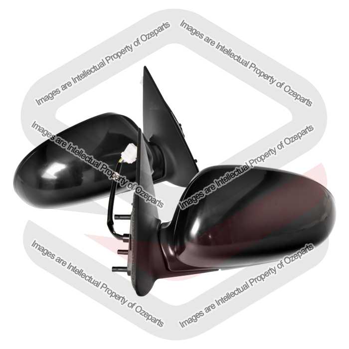 Ozeparts Fits Nissan Maxima A33 1999~2003 | Electric Power Door Mirrors (Black) | Pair of LH Left Hand (Passenger) + RH Right Hand (Driver)