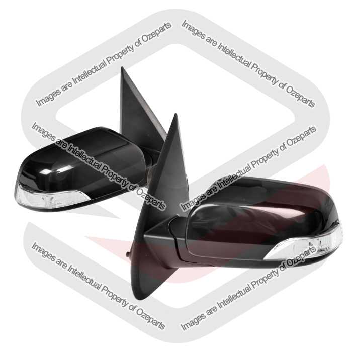 Ozeparts Fits Ford Territory SX SY SZ 2004~2017 SUV | Electric Power Door Mirrors (LHS : 7 Pins, RHS : 5 Pins) | Pair of LH Left Hand + RH Right Hand