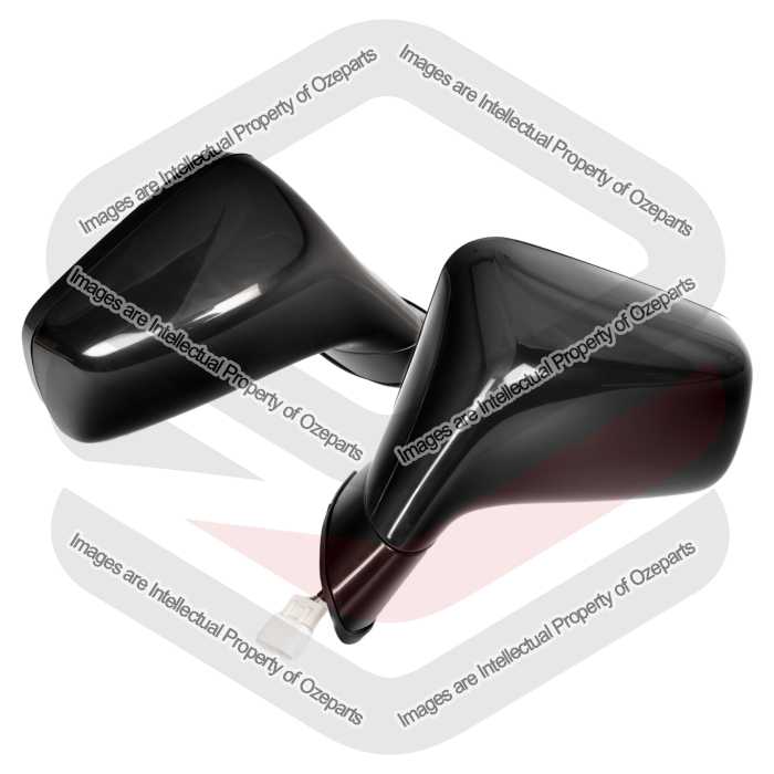 Ozeparts Fits Mitsubishi Magna TE TF TH TJ TL TW Sedan Wagon 1996~2005 | Electric Power Door Mirrors (Black) | Pair of LH Left Hand + RH Right Hand